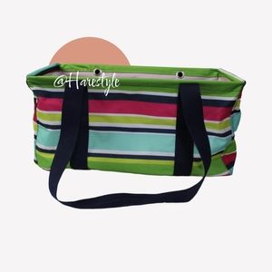 Thirty-one striped utility tote
